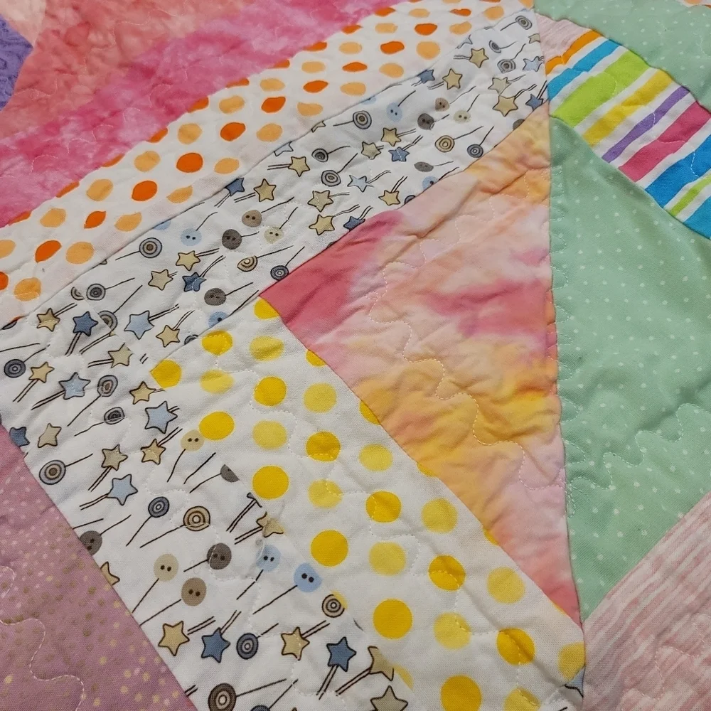 Handmade Modern Boy McFall's Quick Quilt Pattern Heirloom - 40 x 41
